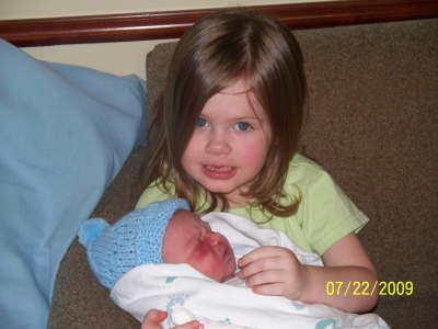 Gwen holding Garrett