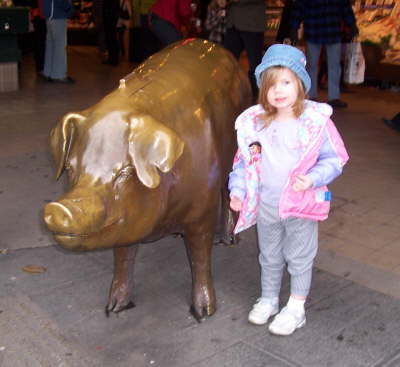 a pig and Gwen